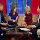 Le plateau avec Alyson entoure des 3 journalistes de Fox News